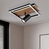 LED Deckenleuchte, Holzoptik, Hintergrundbeleuchtung Bild 3