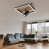 LED Deckenleuchte, Holzoptik, Hintergrundbeleuchtung Bild 2
