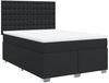 vidaXL Boxspringbett mit Matratze Schwarz 140x200 cm Kunstleder 3290724 Bild 2