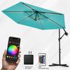 Swing&Harmonie Sonnenschirm mit RGB Beleuchtung LED Ampelschirm Garten Schirm, 300 / 350 cm inkl. Fernbedienung, APP Steuerung Bild 5