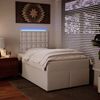 vidaXL Boxspringbett mit Matratze Weiß 120x190 cm Kunstleder 3293013 Bild 5