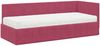 vidaXL Eckbettgestell mit Matratze mit Kopfteil 2 pcs Grün Samt 3393842 Bild 4