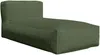 Vente-unique - NOUMARA Chaise longue SamtStoff Grün - B 175 cm x H 80 cm x L 95 cm Bild 3