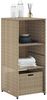 vidaXL Gartenschrank Grau 50 x 55 x 115 cm Poly Rattan Beige Bild 4