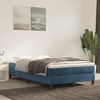 vidaXL Boxspringbett mit Matratze Dunkelblau 120x190 cm Samt 3269681 Bild 3