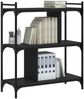 Bücherregal | Standregal 3 Böden Schwarz 76x32x88 cm Holzwerkstoff Bild 3
