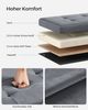 Songmics Storage Ottoman, Foldable Velvet Storage Bench, 2 Extra Storage Boxes, 15 x 30 x 15 Inches, 660 lb Load Capacity, for Entryway, Living Room, Bedroom, Slate Gray LSFDE247G01 Bild 4