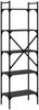vidaXL Bücherregal 5 Fächer Schwarz 56x31,5x174 cm Holzwerkstoff 833343 Bild 4