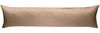 Mako Satin Seitenschläferkissen Bezug uni / einfarbig hellbraun 40x200 cm Bild 1