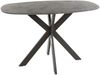 KAWOLA Bartisch SESTA Stehtisch Kunststoff Keramikoptik oval Kreuzgestell schwarz 93 x 80 x 140 cm Bild 3