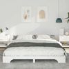 vidaXL Bettrahmen Weiß 180 x 210 cm Massives Kiefernholz 872906 Bild 3