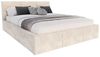 FDM Polsterbett Bettrahmen Bettgestell - MADE IN EU - mit hochwertigem Velours Bezug (verfügbar 90x200 120x200 140x200 160x200 180x200 cm, Bettrahmen, Bett, Optional mit Matratze bestellbar, mit großen gepolsterten Kopfteil, mit Bettkasten zum aufklappe... Bild 4
