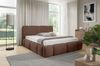 Polsterbett Schlafzimmerbett SPRINGS 160x200cm in Stoff Lambi Braun Bild 2