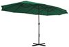 vidaXL Sonnenschirm mit Aluminium-Mast 460x270 cm Grün 44867 Bild 4