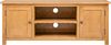 vidaXL TV-Schrank 110 x 35 x 44 cm Massivholz Eiche [327434] Bild 3
