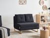 Schlafsofa 2-Sitzer JERSLEV Stoff Schwarz Bild 3