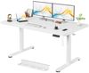 HOMALL Schreibtisch Höhenverstellbarer Elektrisch Schreibtisch, Vierteilige Tischplatte (Maße 140x70/160x80,6-Tasten-Handsteuerung mit LED-Anzeige,mit Kabelmanagement, ideal für Homeoffice und Büro) Bild 3