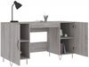 vidaXL Schreibtisch Grau Sonoma 140x50x75 cm Holzwerkstoff 829546 Bild 4