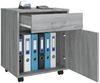 vidaXL Rollschrank Grau Sonoma 45x38x54 cm Holzwerkstoff 815964 Bild 4