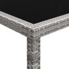 vidaXL Garten-Esstisch Grau 200x150x74 cm Poly Rattan 46130 Bild 3