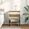 vidaXL Schminktisch mit Hocker Sonoma-Eiche 60x40x113,5 cm 848215 Bild 3