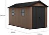Dmora Gartenhaus Kincardine, Gartenhütte, Gartenhaus, Werkzeugschuppen, 230x413 h246 cm, Braun Bild 3