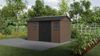 Dmora Gartenhaus Kincardine, Gartenhütte, Gartenhaus, Werkzeugschuppen, 230x413 h246 cm, Braun Bild 5