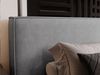 GRAINGOLD Monaco Doppelbett 180x200, Polsterbett mit Bettkasten und Kopfteil, Velour-Stoff, Grau Bild 5