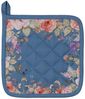Clayre & Eef Topflappen Floral Fiesta, (2-tlg, 2-teilig), hitzebeständig wattiert Pfannen Untersetzer ca. 20x20cm Bild 3