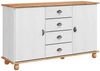 vidaXL Sideboard ASKIM 133,5 x 40 x 79 cm Massivholz Kiefer 4105432 Bild 2