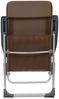 vidaXL Klappbare Campingstühle 2 Stk. Aluminium Braun 44310 Bild 5
