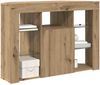 vidaXL Eck-LED-TV-Schrank Artisan-Eiche 100x40x68cm Holzwerkstoff 889794 Bild 3