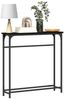 vidaXL Konsolentisch mit Regal Schwarz Eichen-Optik 75 x 19,5 x 75 cm 863505 Bild 3