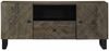 vidaXL TV-Schrank Schwarz 105x33x46 cm Massivholz Mango 4017698 Bild 3