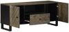vidaXL TV-Schrank Schwarz 105x33x46 cm Massivholz Mango 4017698 Bild 2