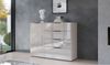 Sideboard Owingen / Oakland, Glas, Holzwerkstoff, Grau, 134 x 102 x 42 cm Bild 3