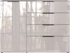 Sideboard Owingen / Oakland, Glas, Holzwerkstoff, Grau, 134 x 102 x 42 cm Bild 2