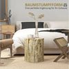 HOMCOM Beistelltisch, Couchtisch im Baumstumpf-Design, Rund Nachttisch, Kaffeetisch für Wohnzimmer, Garten, Natur, Ø37 x 43 cm Bild 3