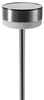 3 Stück Solar Garten Wegeleuchte aus Edelstahl mit je 6 warm-weißen LED beleuchtet, ca. 103 cm hoch, moderne Solarlampen für außen Bild 3