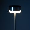 3 Stück Solar Garten Wegeleuchte aus Edelstahl mit je 6 warm-weißen LED beleuchtet, ca. 103 cm hoch, moderne Solarlampen für außen Bild 2