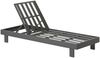 Dehner Gartenliege Relaxliege Riva, 195 x 73 x 90 cm, Aluminium, dunkelgrau, robust, inkl. wasserabweisender Polster aus Olefin Bild 2