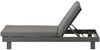 Dehner Gartenliege Relaxliege Riva, 195 x 73 x 90 cm, Aluminium, dunkelgrau, robust, inkl. wasserabweisender Polster aus Olefin Bild 3