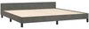 vidaXL Bettgestell mit Kopfteil Dunkelgrau 200x200 cm Samt, Härtegrad: H2 [3125776] Bild 5