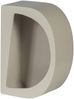 Wandregal Noam aus Eukalyptusholz, modernes Design, hellgrau lackiert, 35 cm Bild 4