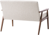 Sofa 2-Sitzer ESRUM Stoff Dunkelbraun Grau Bild 5