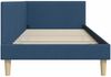 vidaXL Eckbettgestell Blau 90 cm x 190 cm Stoff und Sperrholz 42016188 Bild 5