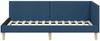 vidaXL Eckbettgestell Blau 90 cm x 190 cm Stoff und Sperrholz 42016188 Bild 4