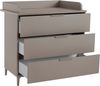 YUNY by PAIDI Wickelkommode BROTHER STU mit abnehmbarem Aufsatz und 3 Schubladen, Kommode in Taupe, 95 cm Breite, geprüfte Sicherheit, Soft-Close Bild 3