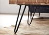 Couchtisch 60x60x40 cm Akazie Massivholz / Metall Design Sofatisch Eckig Bild 5