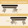 ZMH LED Deckenstrahler 2 Flammig Deckenleuchte: GU10 Strahler Küche Deckenspots Modern Flurlampe Warmweiß Deckenlampe Schwenkbar 12W für Flur Büro Wohnzimmer Schlafzimmer (Ohne Leuchtmittel) Bild 5